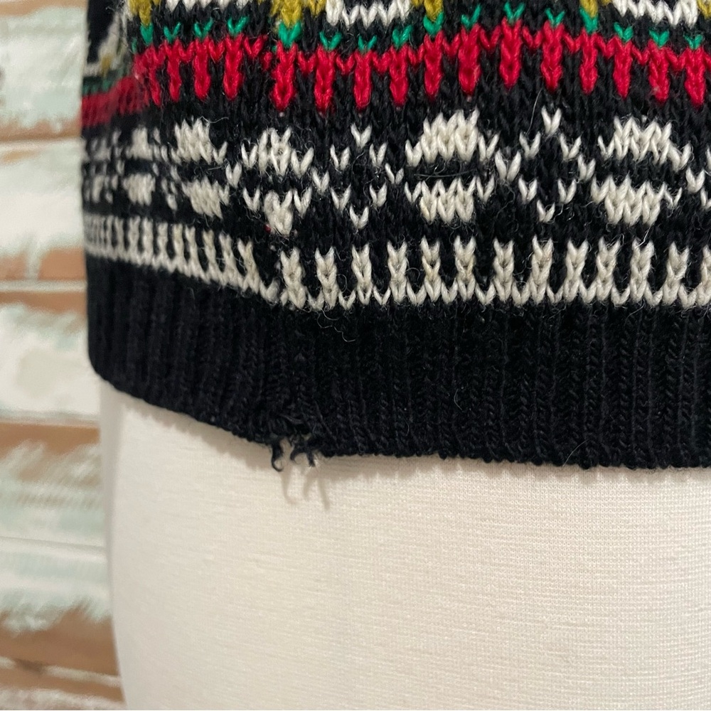 Vintage FIGGJO Ski Snowboard Ladies Cardigan SWEATER 100% Virgin Wool Norway - Picture 6 of 9